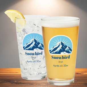 Verre à bière souvenir après-ski Snowbird utah USA