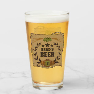 Verre à bière western personnalisé