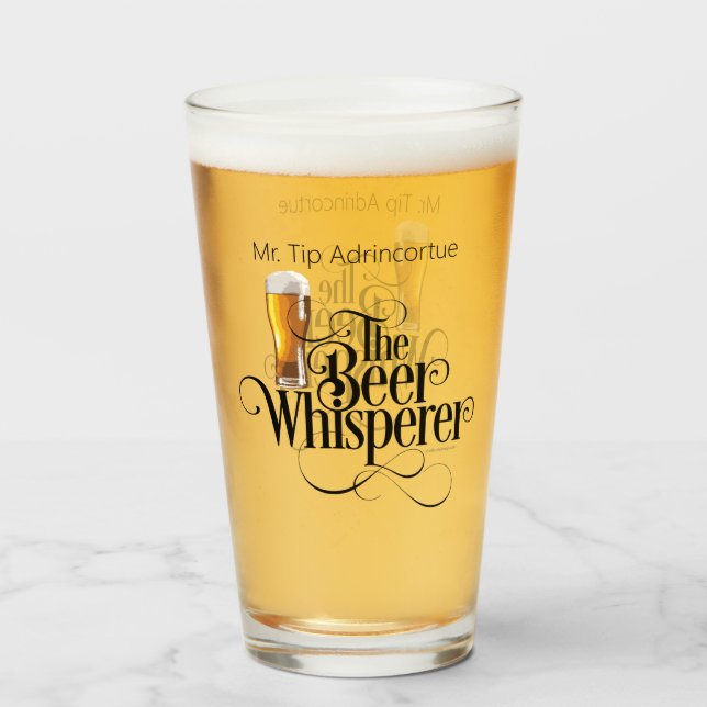 Verre à biscuits de bière (personnalisé) (Devant (rempli))