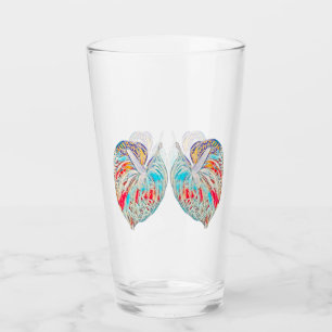 Verre à boire avec Anthurium modifié