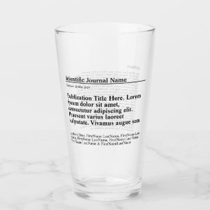 Verre à boire personnalisé pour les publications