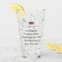 Verre à boisson de nouveauté drôle Toast royal de 