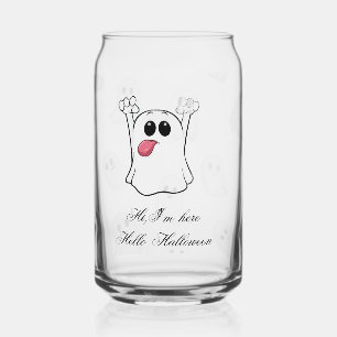 Verre à café glacé avec un fantôme mignon pour Hal