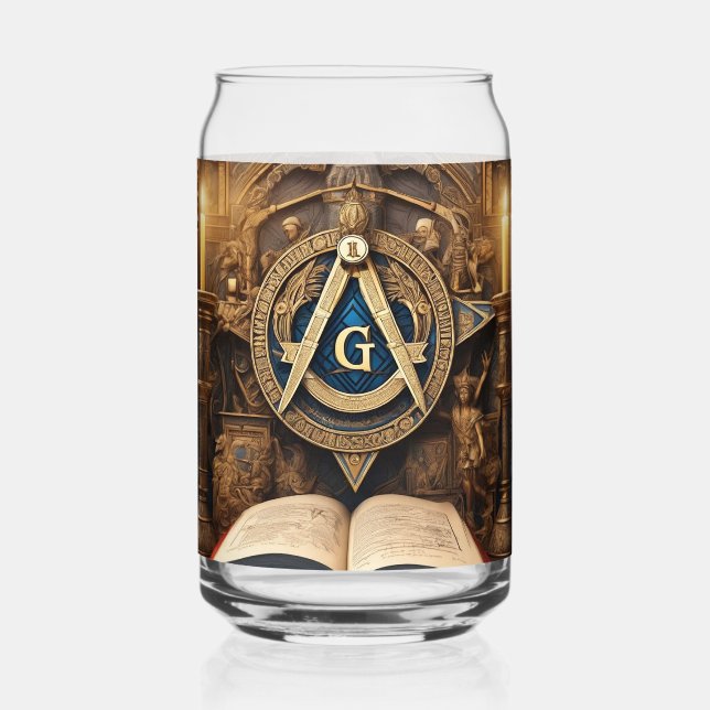 Verre à canne imprimé Freemason (Recto)