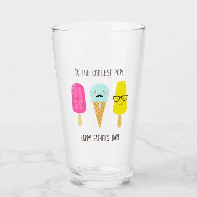 Verre À la pop la plus froide - Fête des pères (Devant)