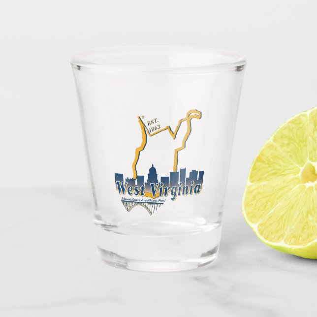 Verre à liqueur de la Virginie Occidentale (Devant)