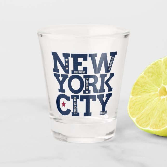 Verre à liqueur de villes de New York City (Devant)