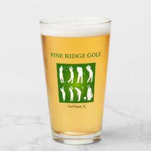 Verre à pied personnalisé de parcours de golf