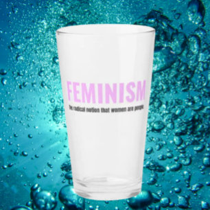 Verre à pinte féministe - Pour un pour le progrès