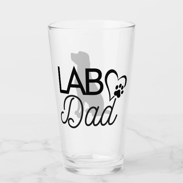 Verre à pinte "Lab Papa" (Devant)