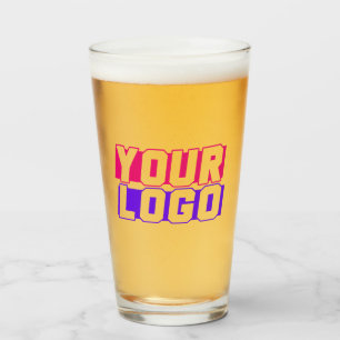 Verre à pinte logo personnalisé avec votre logo