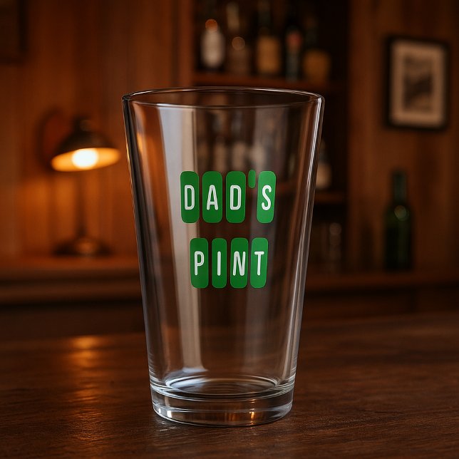 Verre à pinte personnalisé pour papa - Verre à biè (Créateur téléchargé)