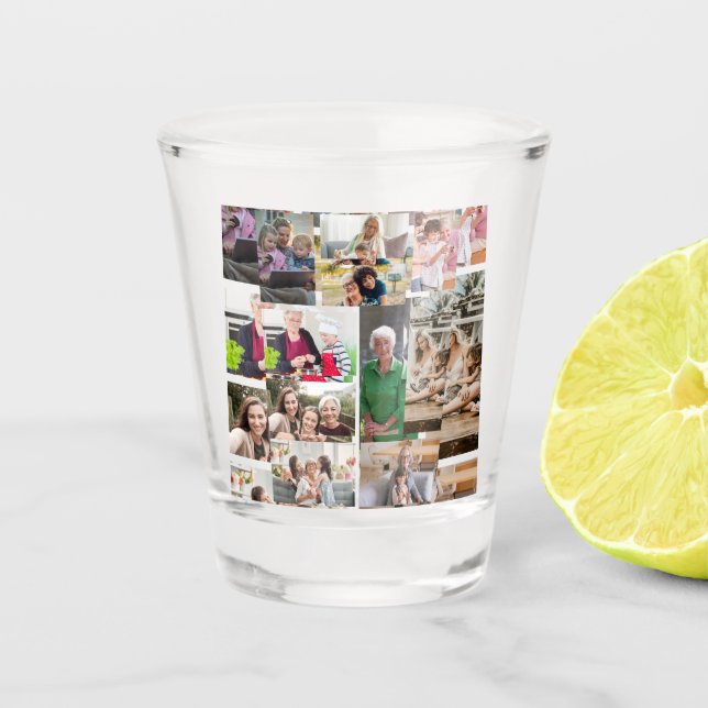 Verre A Shot 10 Collage photo personnalisé (Devant)