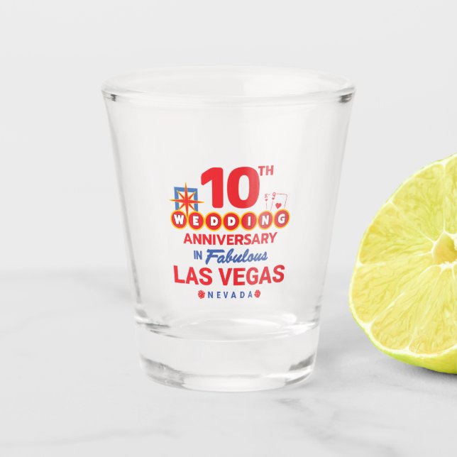 Verre A Shot 10e Wedding Anniversary Couples Las Vegas (Devant)