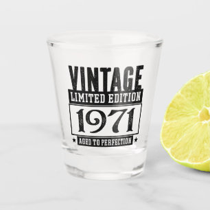 Verre A Shot 1971 Année de naissance à la perfection