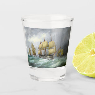 Verre A Shot 1er cuirassés à vapeur 1884