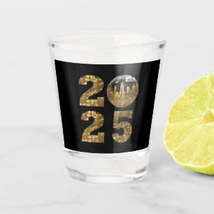 Verre A Shot 2025 Nouvel An Party-Ball-NYC Gold-