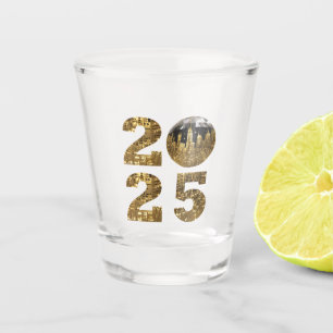 Verre A Shot 2025 Nouvel An Party-Ball-NYC Gold-