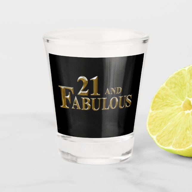 Verre A Shot 21 e anniversaire (Devant)
