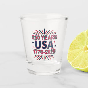 Verre A Shot 250 ans USA Semiquinentenaire 1776-2026