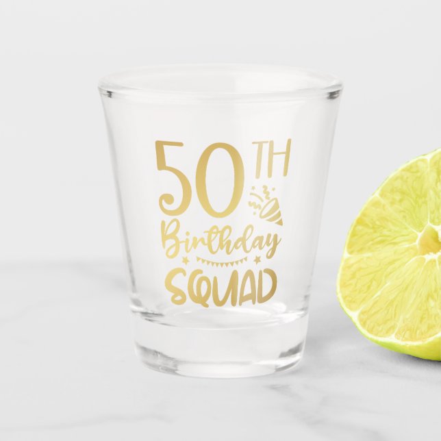 Verre A Shot 50e Anniversaire Escouade 50 (Devant)