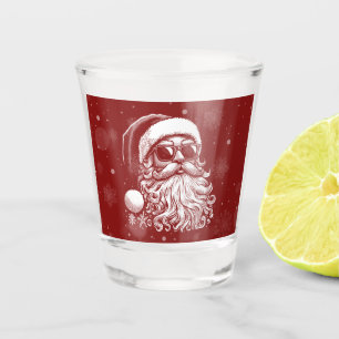 Verre A Shot 67 Meme Drôle de Père Noël dit Six Sept Noël