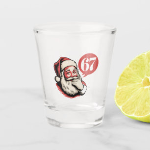 Verre A Shot 6 7 Noël Six Sept Brainrot Père Noël