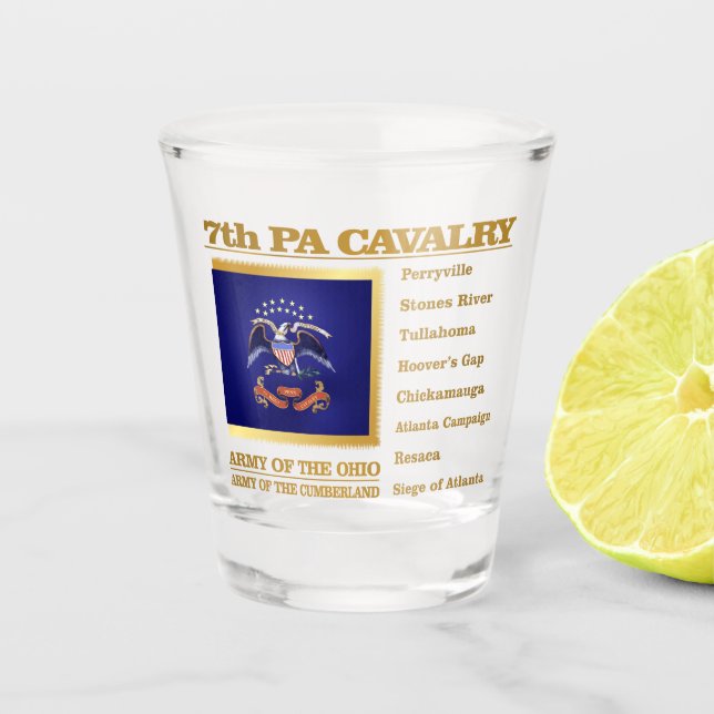 Verre A Shot 7e cavalerie PA (BH) (Devant)