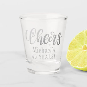 Verre A Shot À 40 ans, joyeux anniversaire personnalisé