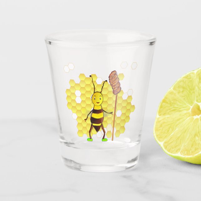 Verre A Shot abeille miel (Devant)