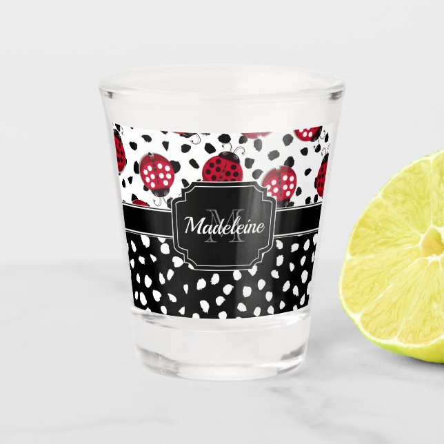 Verre A Shot adorable Ladybugs (Devant)