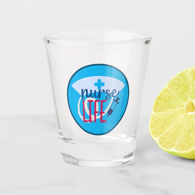 Verre A Shot Aiguille de vie infirmière (Devant)
