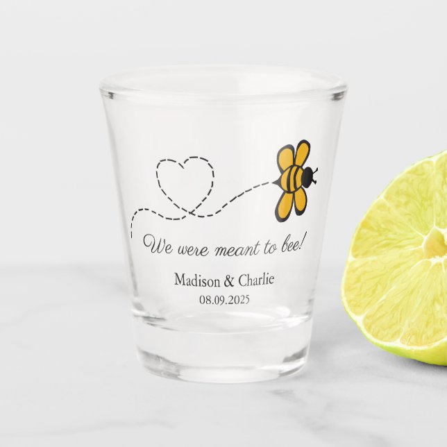 Verre A Shot Aimer le texte personnalisé (Devant)