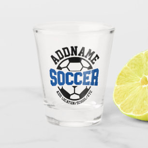 Verre A Shot AJOUT PERSONNALISÉ NOM Joueur de football Cravate-
