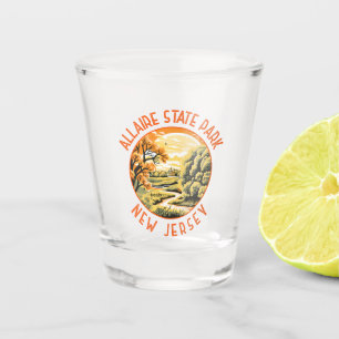 Verre A Shot Allaire State Park New Jersey Retro perturbé