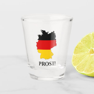 Verre A Shot Allemagne Allemagne Allemand Drapeau Carte Prost