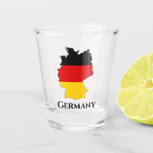 Verre A Shot Allemagne - Carte du drapeau allemand