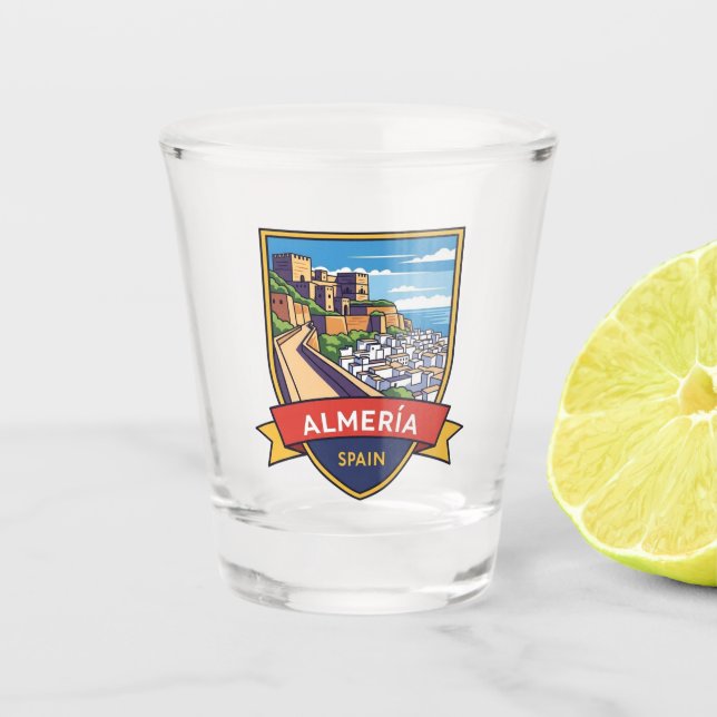 Verre A Shot Almeria Spain Alcazabar Travel Shot Glass (Devant)