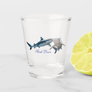 Verre A Shot Amateurs de requins mignons