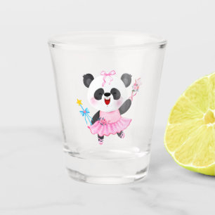 Verre A Shot Amoureux des animaux de Panda Ballerina