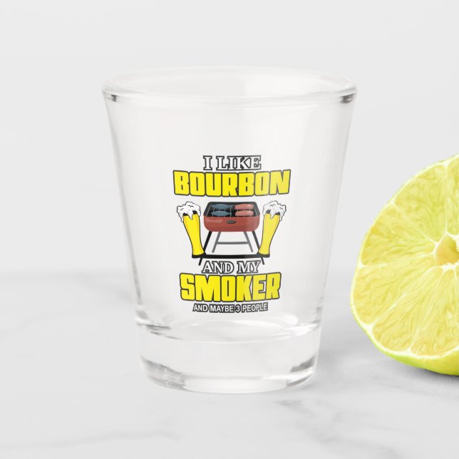 Verre A Shot amoureux du bourbon (Devant)