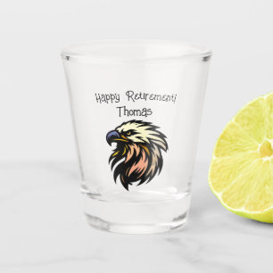Verre A Shot Amusante Retraite Plaisanter Fini Célébration du t