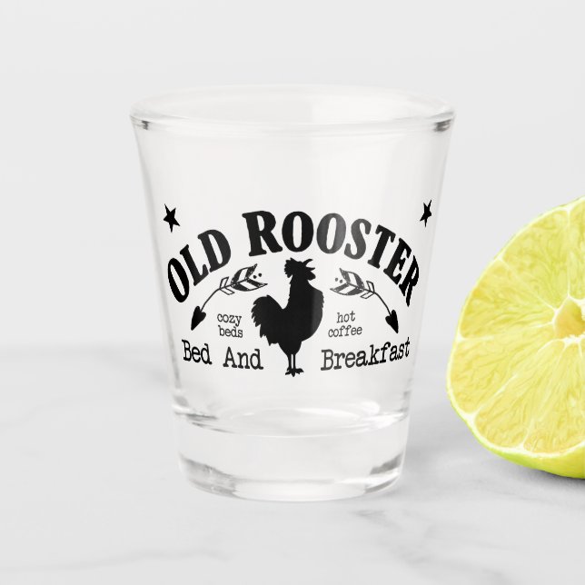 Verre A Shot Ancien Rooster (Devant)