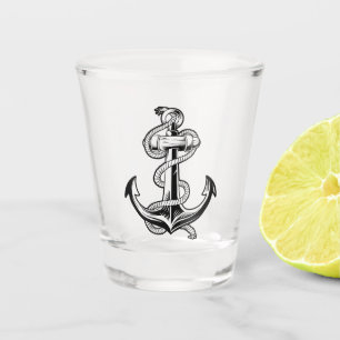 Verre A Shot Ancre nautique