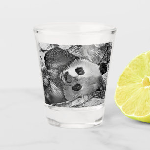 Verre A Shot AnimalArtBW_Panda_002