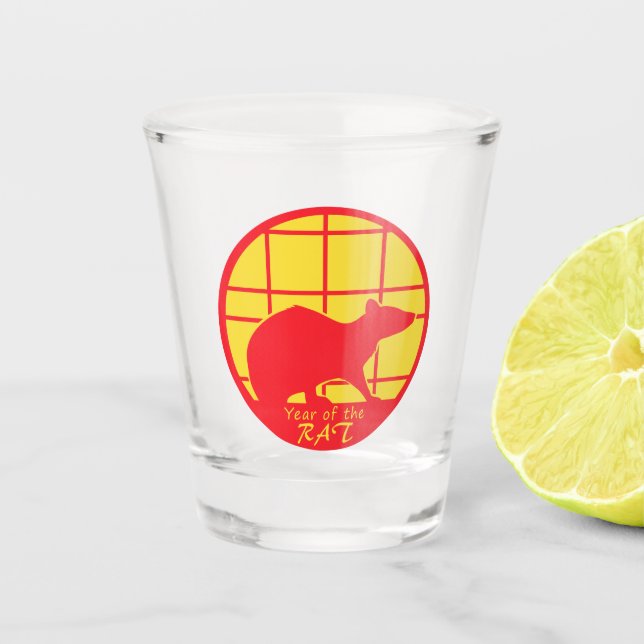 Verre A Shot Année du rat (Devant)
