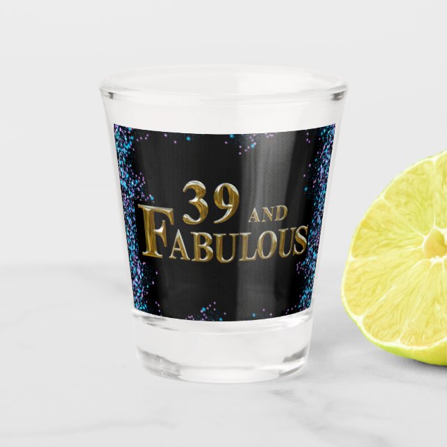 Verre A Shot Anniversaire 39 ans (Devant)