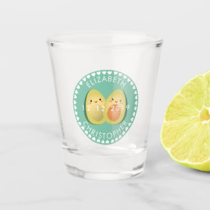 Verre A Shot Anniversaire drôle de couples mignons d'avocat je