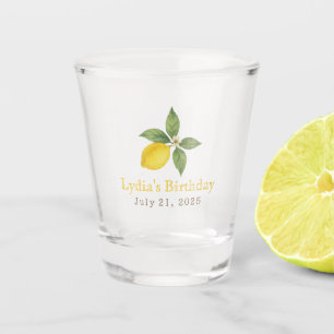 Verre A Shot Anniversaire du citron personnalisé