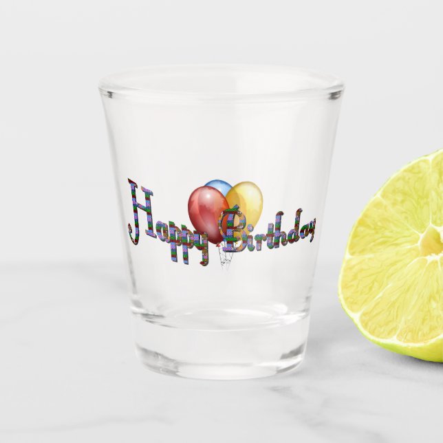 Verre A Shot Anniversaire Melange (Devant)